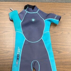Kids Swim One Piece - Blue and Gray